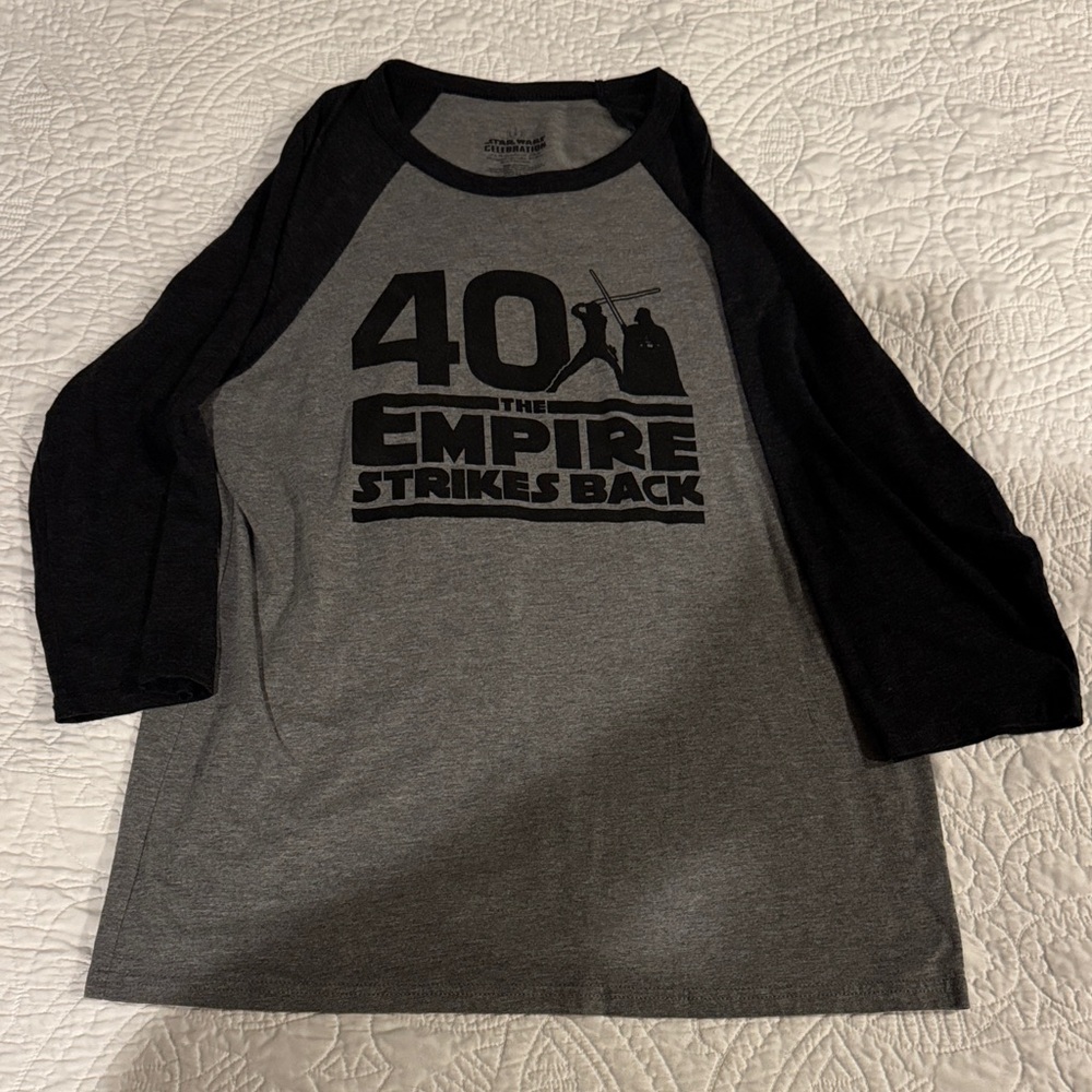 Disney Star Wars Celebration Gray and Black Tee